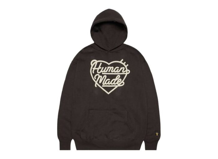 Human Made Heart Tsuriami Hoodie Black