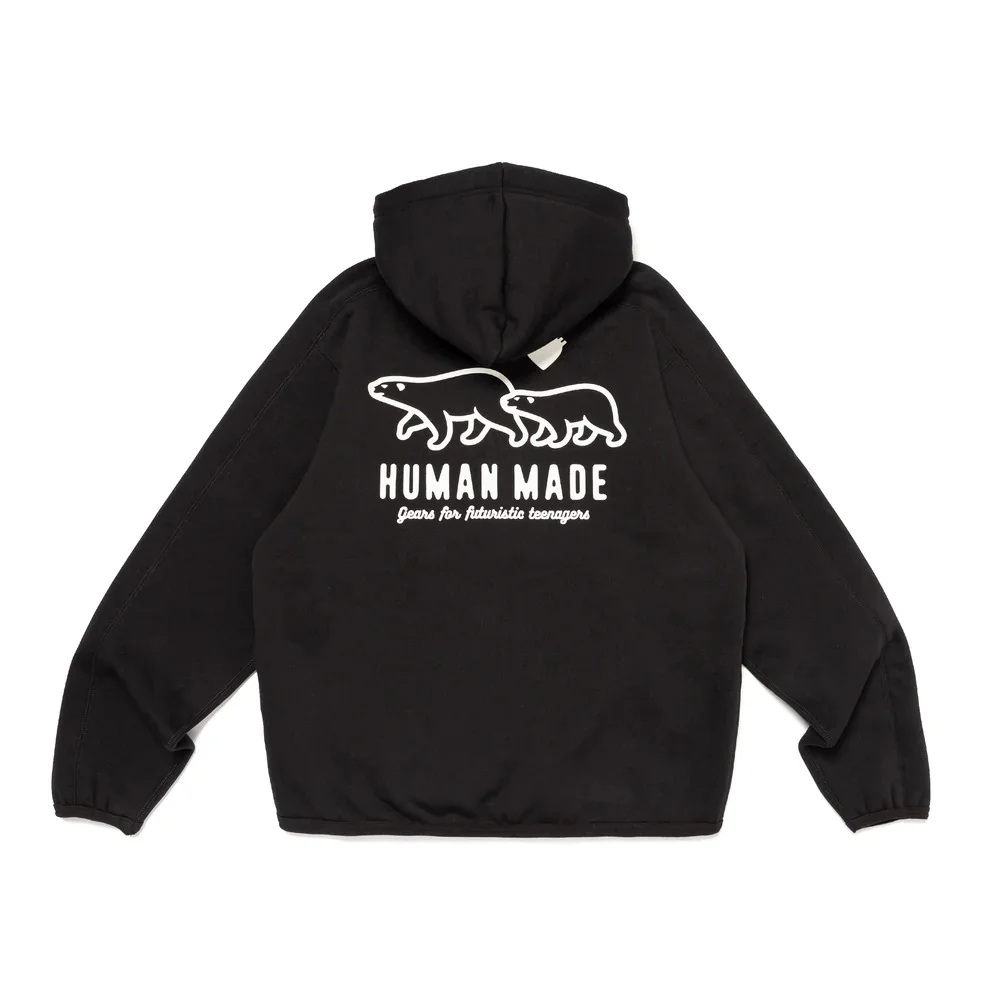 Human Made Sweat Zip Hoodie Black | UPTO 35% OFF