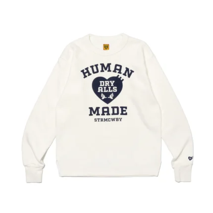 Human Made Military White Sweatshirt
