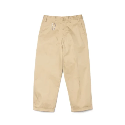 Human Made Wide Cropped Beige Pants
